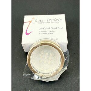 Jane Iredale 24 Karat Gold Dust SILVER Shimmer Loose Powder 1.8g/.06oz SEALED